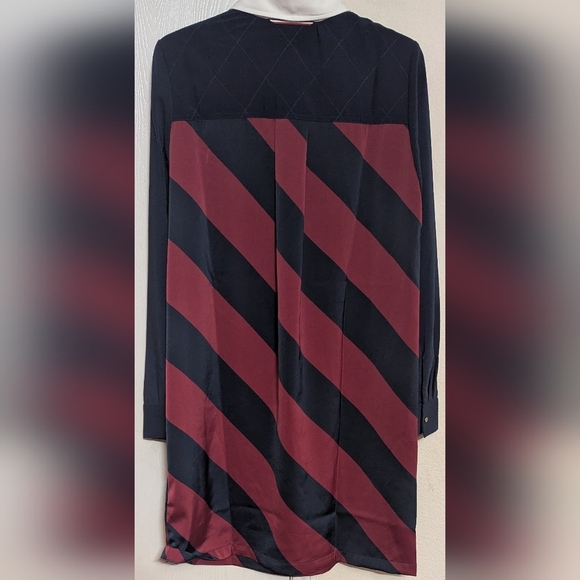 Tommy Hilfiger Icons Rugby Shirtdress Navy/Burgundy Size M NWT MSRP $119 - Picture 6 of 12